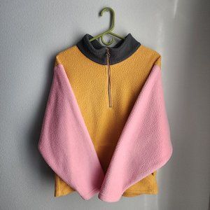 Evelynn Pullover in Sorbet | Lisa Says Gah Womens Quarter Zip Up Sweatshirt